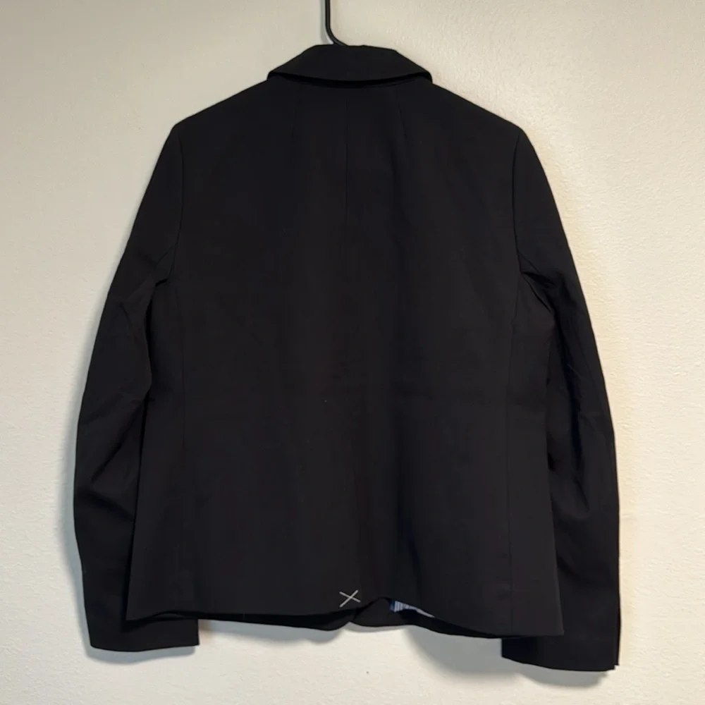 J. Crew Factory Cotton-blend two-button blazer in Black - Picture 12 of 12